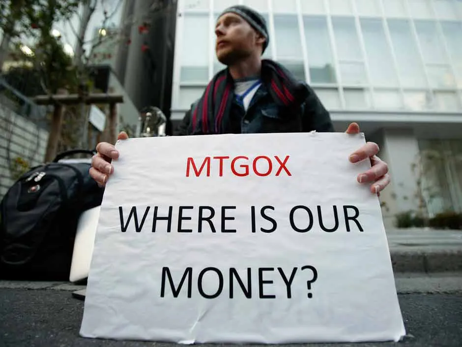 mt gox people reacting protesting